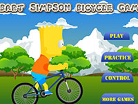 Гра Барт Сімпсони на велосипеді