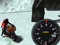 Гра Зимові гонки на мотоциклі 3д