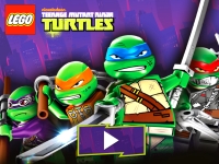 Гра Лего черепашки ніндзя бійки зі зброєю