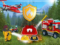 Гра Лего пожежники в лісі