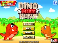 Гра Динозаврики 2 - полювання за м'ясом на двох