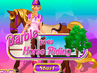Гра Барбі катається на коні