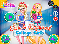 Гра Одягалки Рапунцель і Ельза для дівчаток
