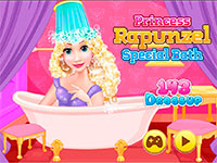 Гра Рапунцель приймає ванну