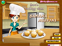 Гра Кухня Сари: бананові кекси