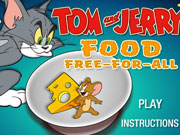Гра Том і Джеррі битва за їжу