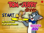 Гра Том і Джеррі обід