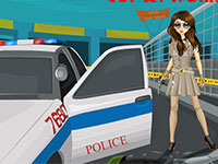 Гра Дівчина поліцейський одевалка