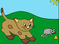 Гра Розмальовка кішка для дітей
