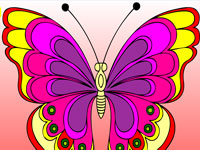 Гра Розмальовка для дітей Метелик