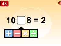 Математична гра головоломка - вгадай знак