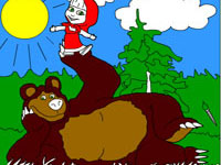 Гра Маша і ведмідь для дітей