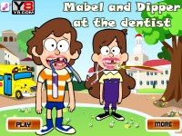 Гра Гравити Фолз - Діппер і Мейбл у дантиста