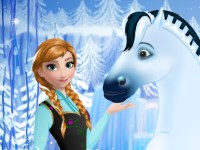 Гра Холодне серце 2 - принцеса Анна і її кінь