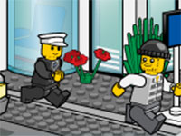 Гра Лего поліцейський на посаді
