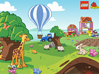 Гра Лего Дупло жираф і заєць