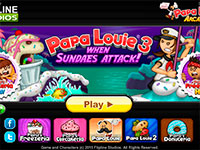 Гра Папа Луї 2 атака морозива