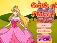 Гра Розмальовка для дівчаток - принцеса в замку
