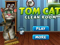 Гра Кіт Том прибирає в кімнаті