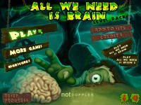 Гра Пазл про зомбі і мізки
