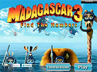 Гра Мадагаскар пошук чисел