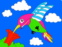 Гра Розмальовка для дітей Птиці