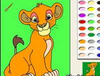 Гра Розмальовка лев для дітей